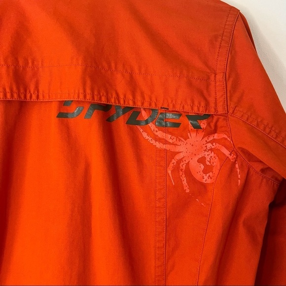 Spyder Burnt Orange Button Down Utility Shacket 100% Cotton - Picture 12 of 16